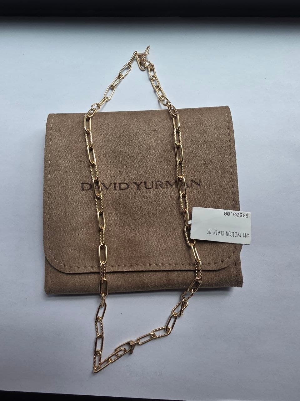 David Yurman solid 18k Gold Madison Necklace, 4mm, 18 inch thumbnail 6