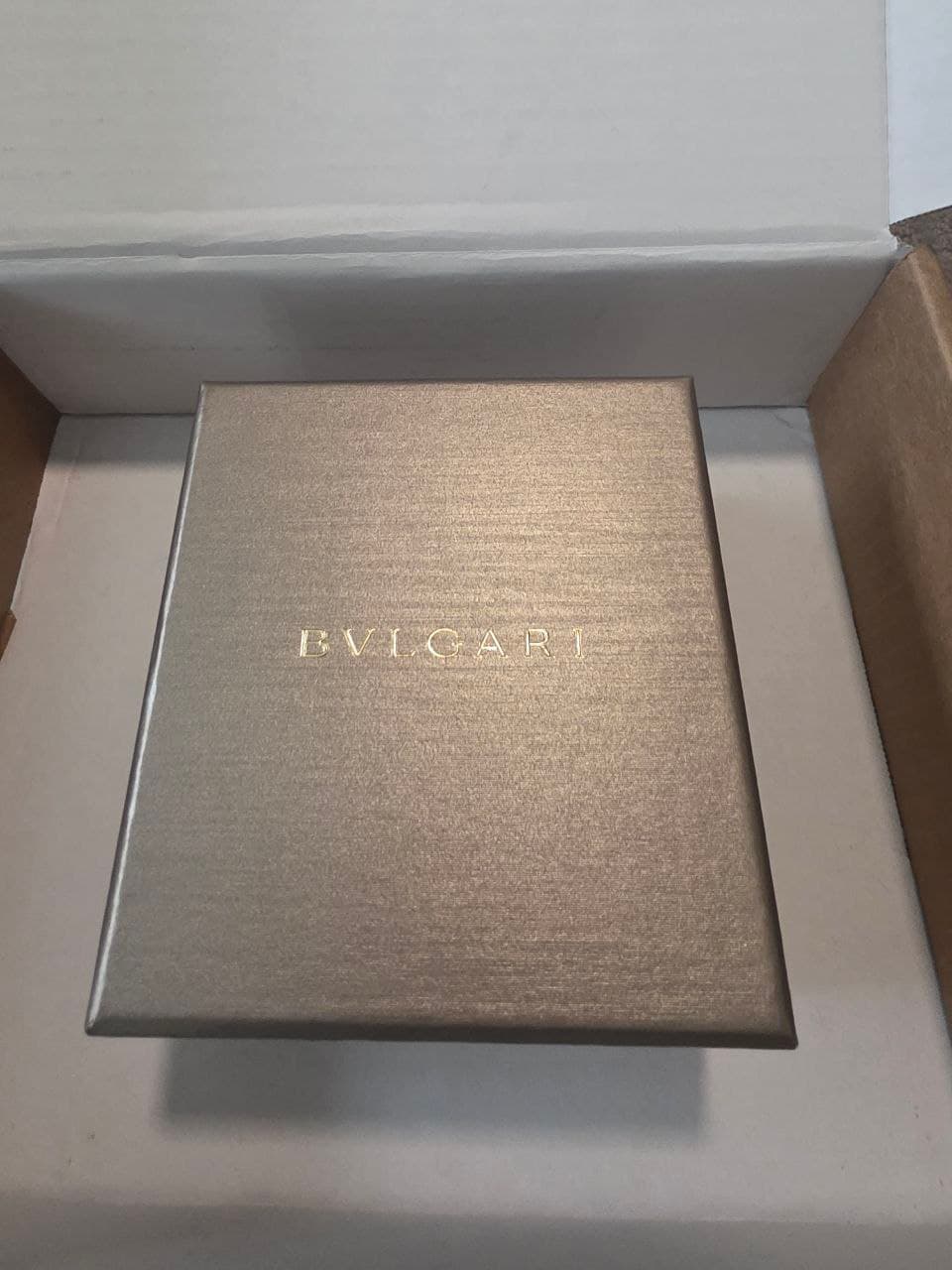 Bvlgari 18 kt rose gold wire bracelet set with mother of pearl cuff thumbnail 6